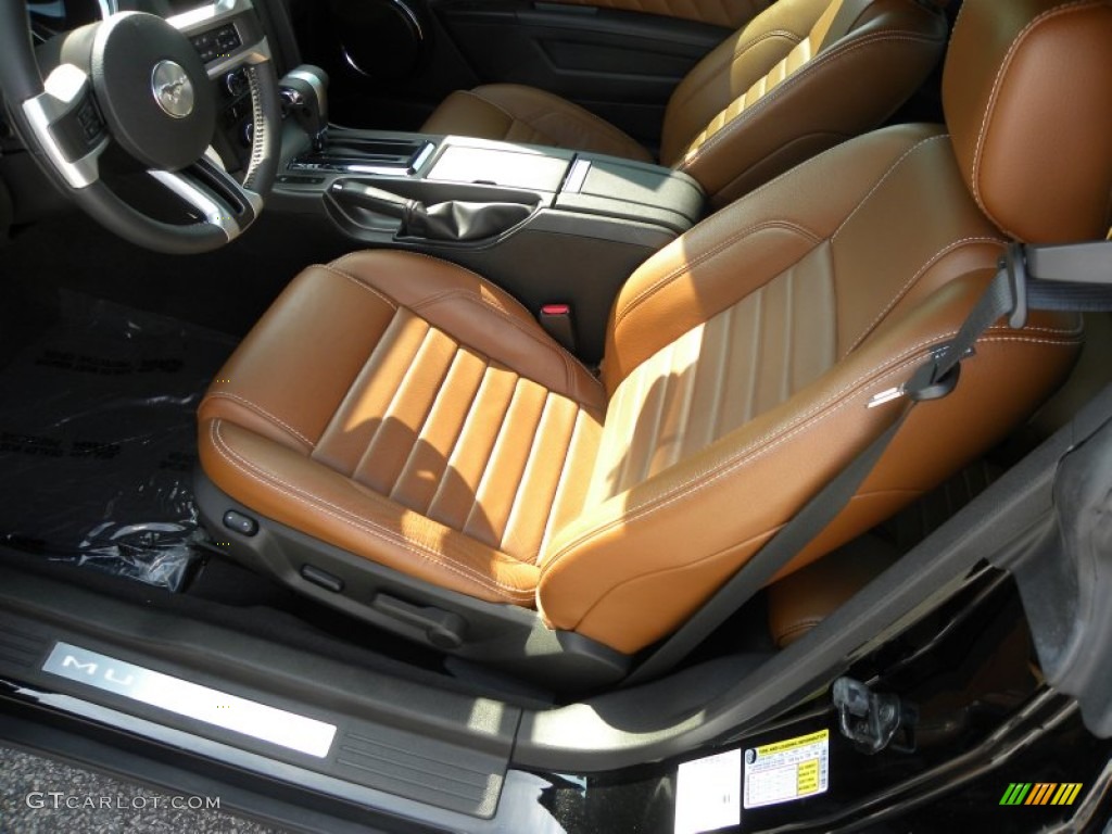 Saddle Interior 2010 Ford Mustang V6 Premium Coupe Photo #67678768