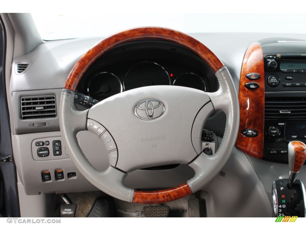 2007 Toyota Sienna XLE Limited AWD Stone Steering Wheel Photo #67678809