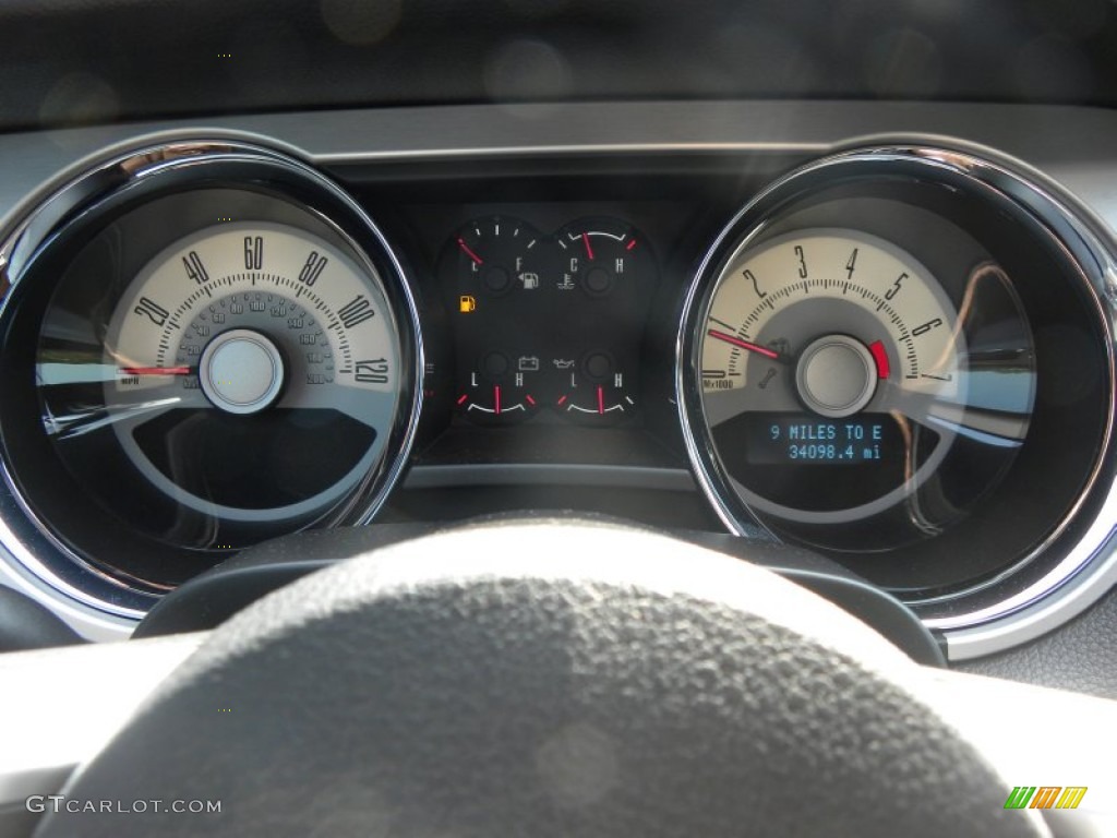 2010 Ford Mustang V6 Premium Coupe Gauges Photo #67678887