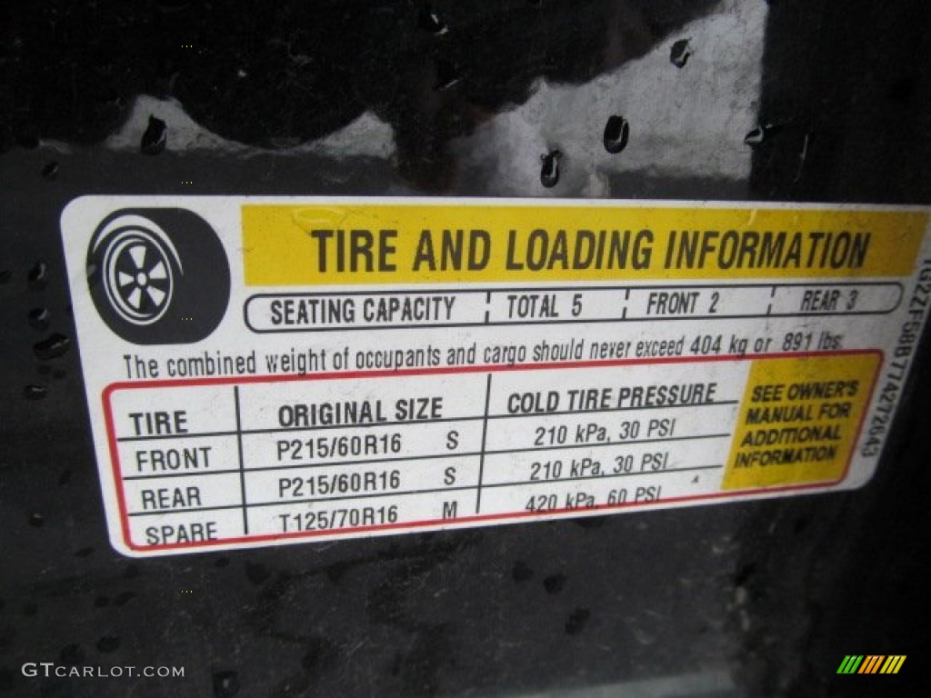 2007 Pontiac G6 Sedan Info Tag Photo #67679384
