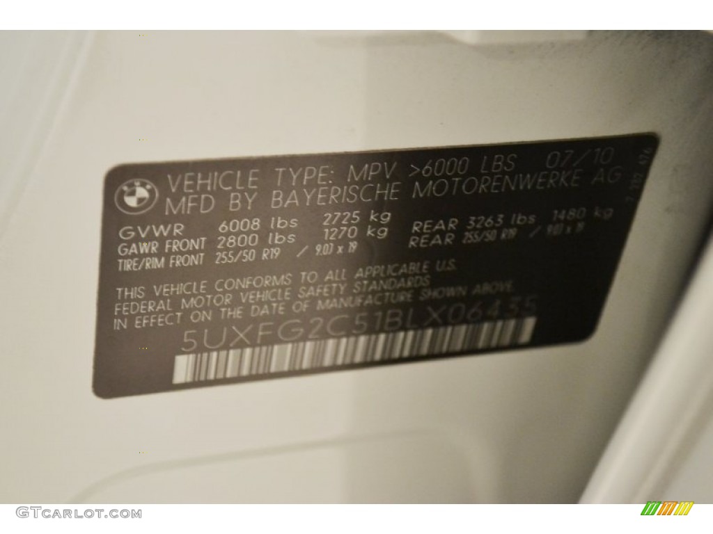 2011 X6 xDrive35i - Alpine White / Oyster photo #10