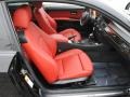 Coral Red/Black Dakota Leather Front Seat Photo for 2009 BMW 3 Series #67680952