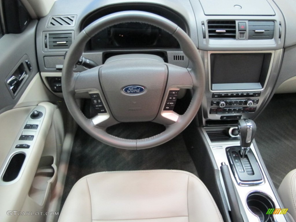 2011 Ford Fusion SEL V6 AWD Medium Light Stone Dashboard Photo #67681018
