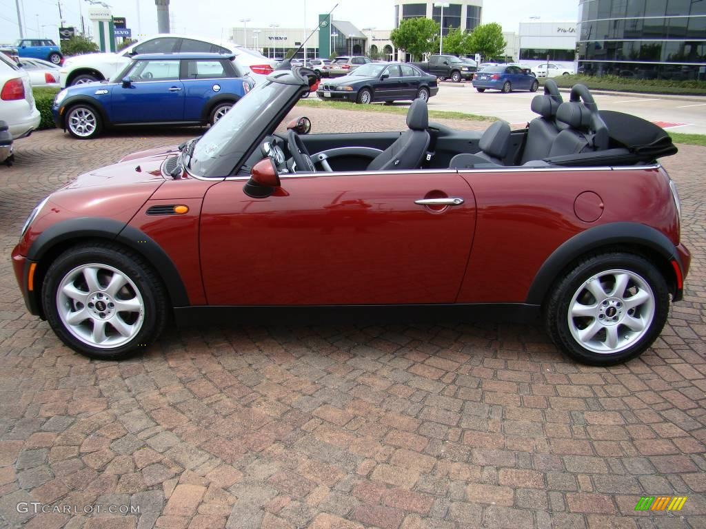 2008 Cooper Convertible - Nightfire Red Metallic / Panther Black photo #10