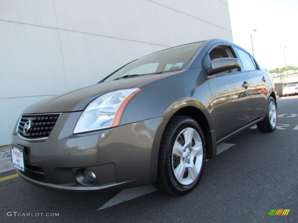 2008 Sentra 2.0 S - Magnetic Gray / Beige photo #1