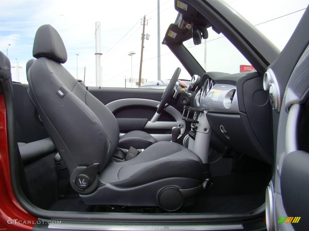 2008 Cooper Convertible - Nightfire Red Metallic / Panther Black photo #18