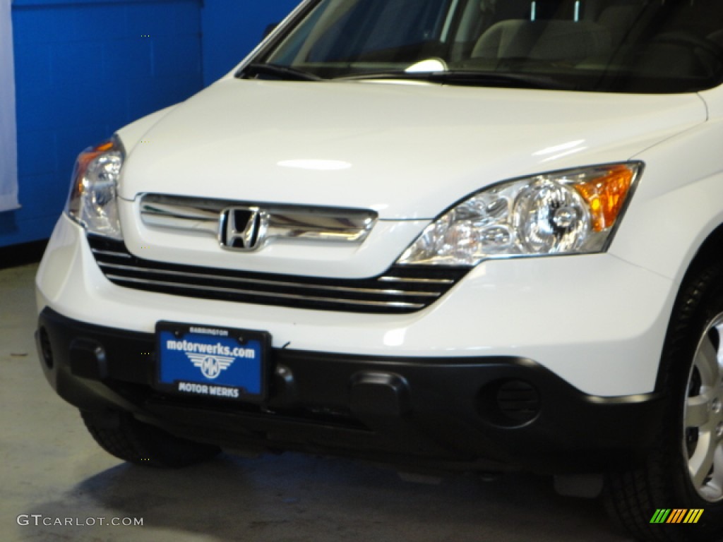 2009 CR-V EX 4WD - Taffeta White / Gray photo #3