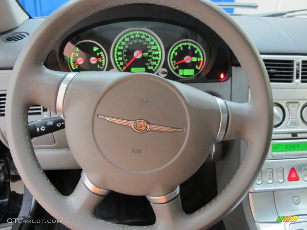 2005 Chrysler Crossfire Limited Coupe Dark Slate Grey/Medium Slate Grey Steering Wheel Photo #67682617