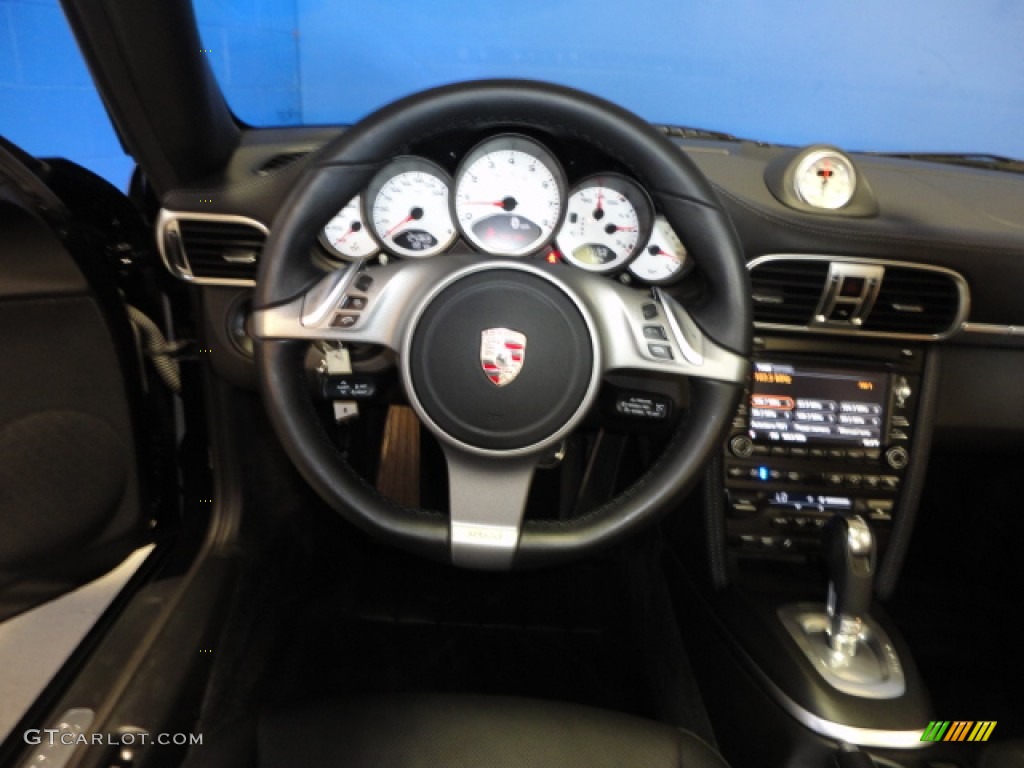 2009 Porsche 911 Targa 4S Black Steering Wheel Photo #67682782