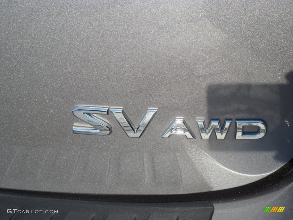 2011 Rogue SV AWD - Gotham Gray Metallic / Black photo #2