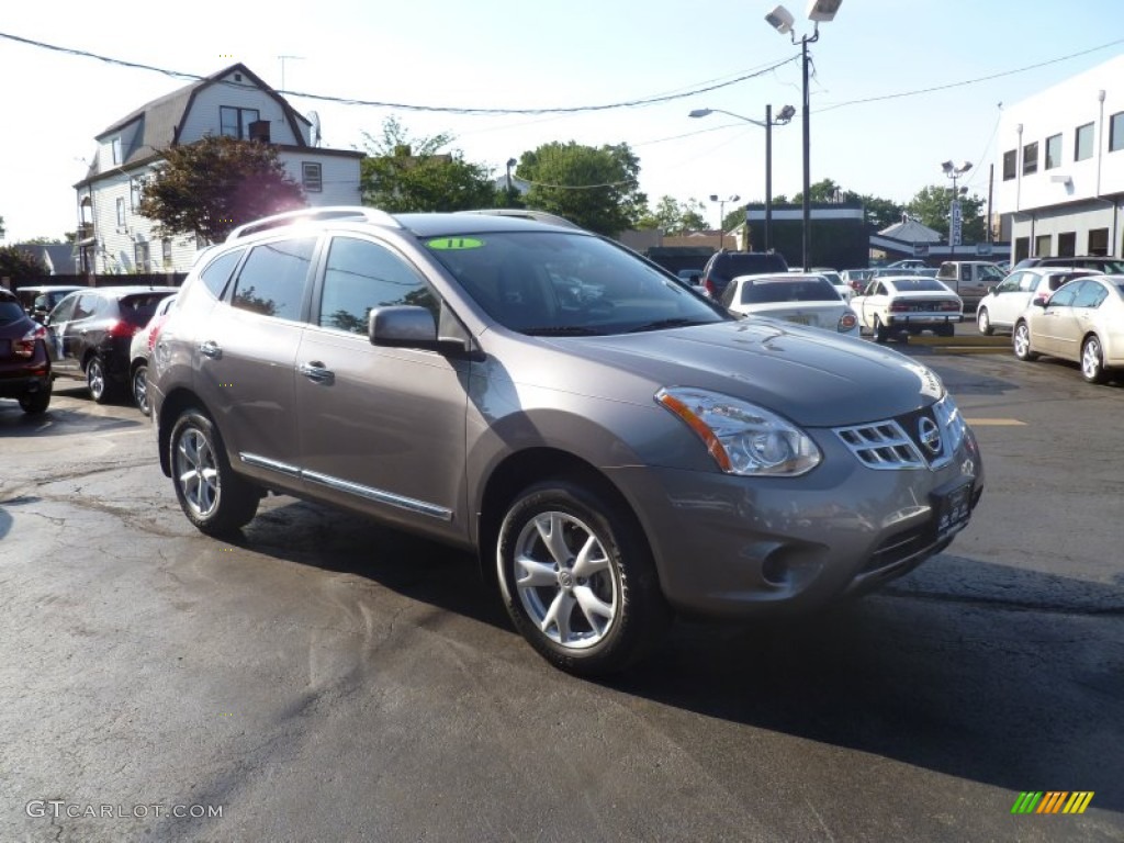 2011 Rogue SV AWD - Gotham Gray Metallic / Black photo #12