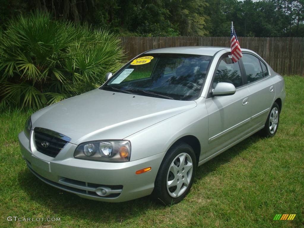 2006 Elantra GLS Sedan - Sterling Silver / Gray photo #1