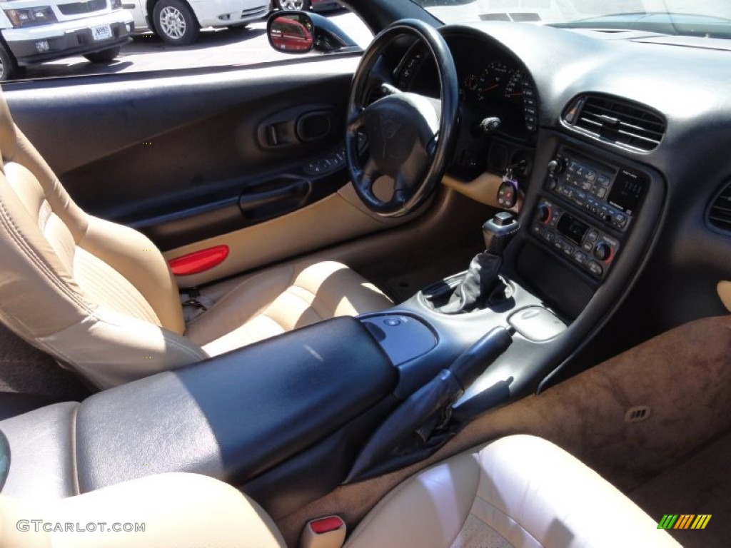2000 Corvette Convertible - Dark Bowling Green Metallic / Light Oak photo #20