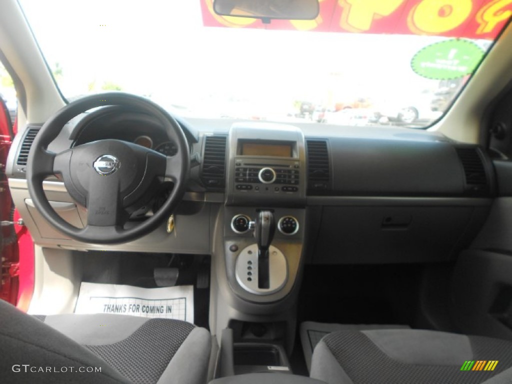 2007 Sentra 2.0 - Sonoma Sunset Red / Beige photo #18