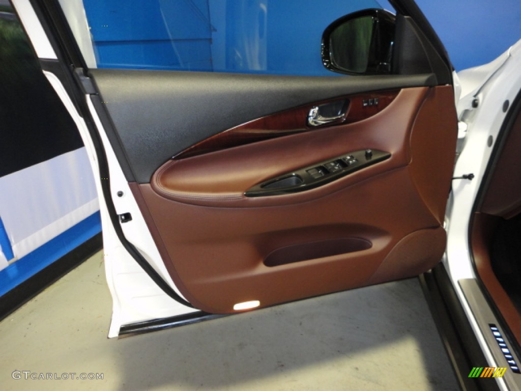 2011 Infiniti EX 35 AWD Chestnut Door Panel Photo #67689470