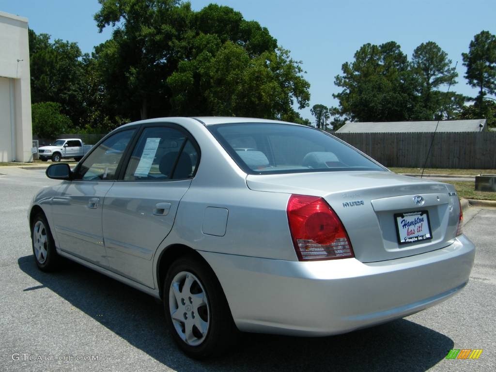 2006 Elantra GLS Sedan - Sterling Silver / Gray photo #3