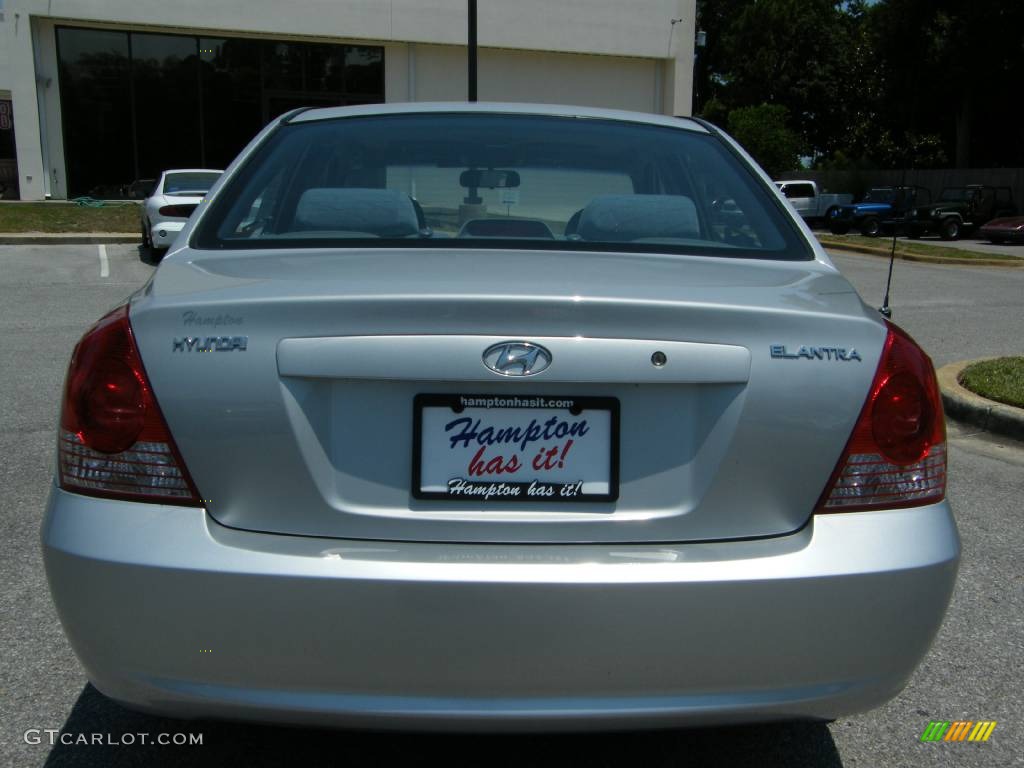 2006 Elantra GLS Sedan - Sterling Silver / Gray photo #4