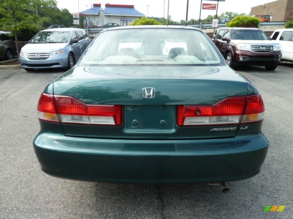 2002 Accord LX Sedan - Noble Green Pearl / Ivory photo #4