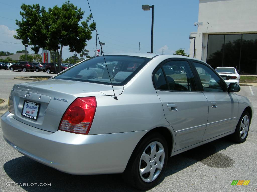 2006 Elantra GLS Sedan - Sterling Silver / Gray photo #5