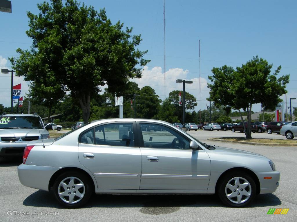 2006 Elantra GLS Sedan - Sterling Silver / Gray photo #6