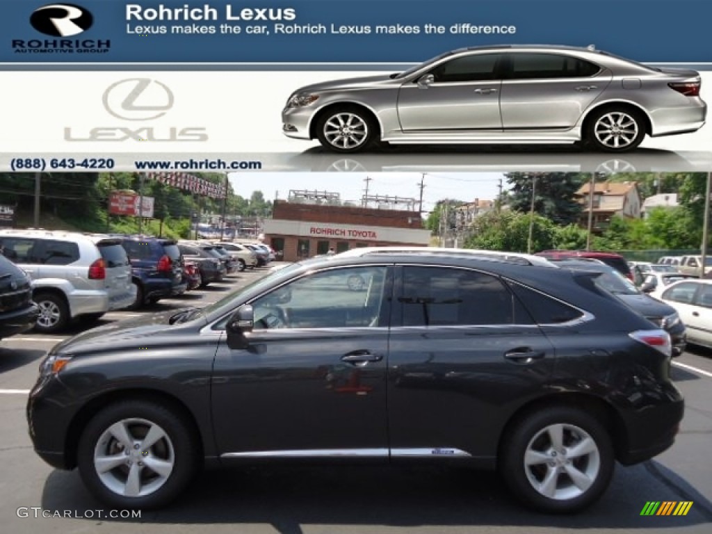 2010 RX 450h AWD Hybrid - Smokey Granite Mica / Light Gray/Espresso Birds-Eye Maple photo #1