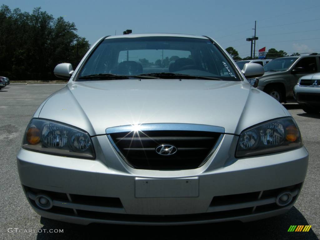 2006 Elantra GLS Sedan - Sterling Silver / Gray photo #8