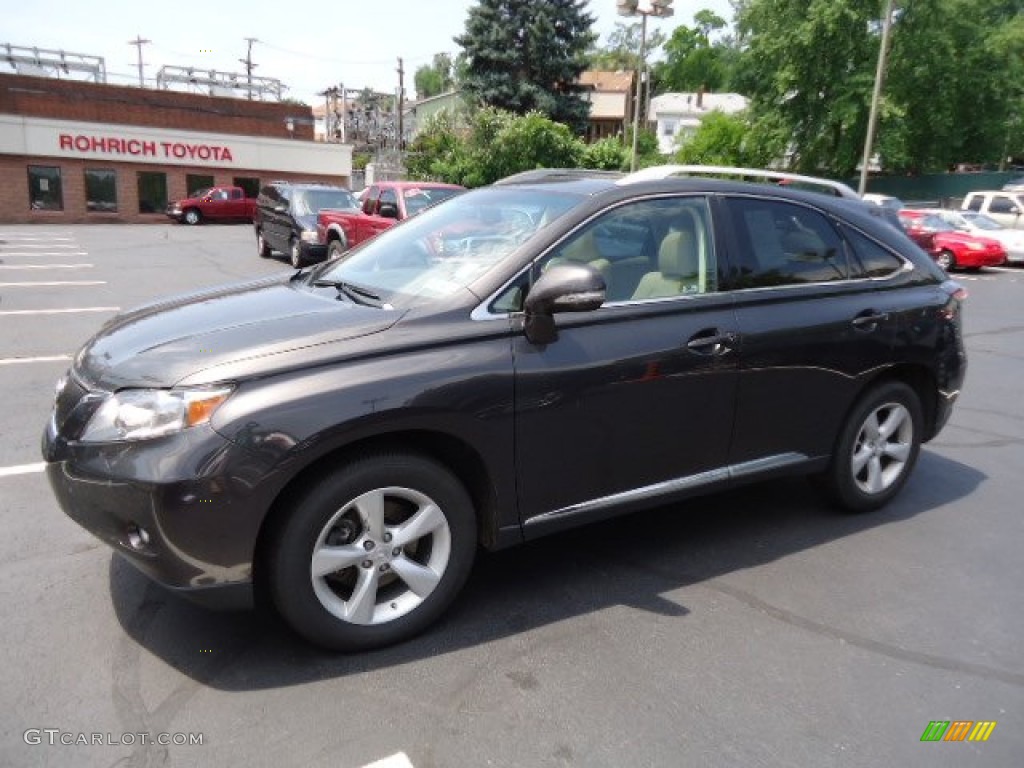 2010 RX 350 AWD - Truffle Brown Mica / Parchment/Brown Walnut photo #8