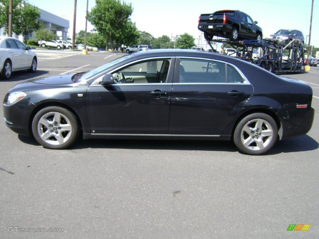 2008 Malibu LT Sedan - Black Granite Metallic / Titanium Gray photo #9