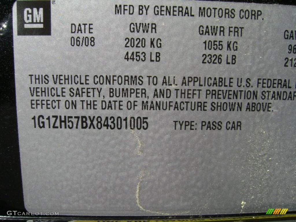 2008 Malibu LT Sedan - Black Granite Metallic / Titanium Gray photo #15