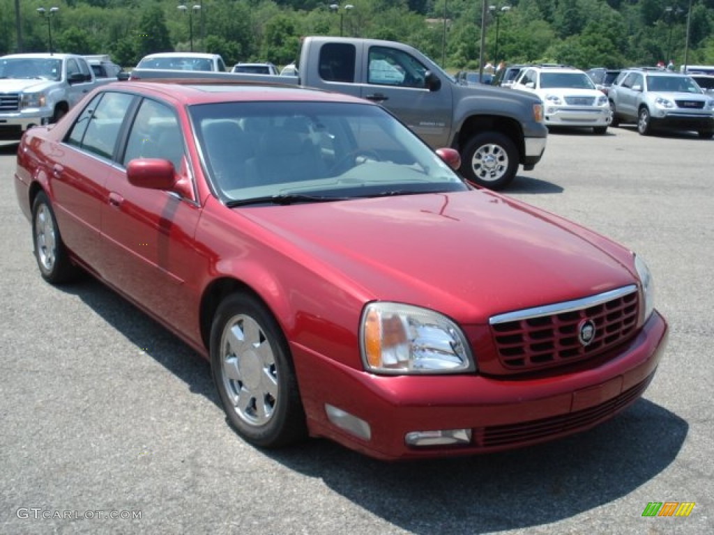 2001 DeVille DTS Sedan - Crimson Pearl Red / Dark Gray photo #1