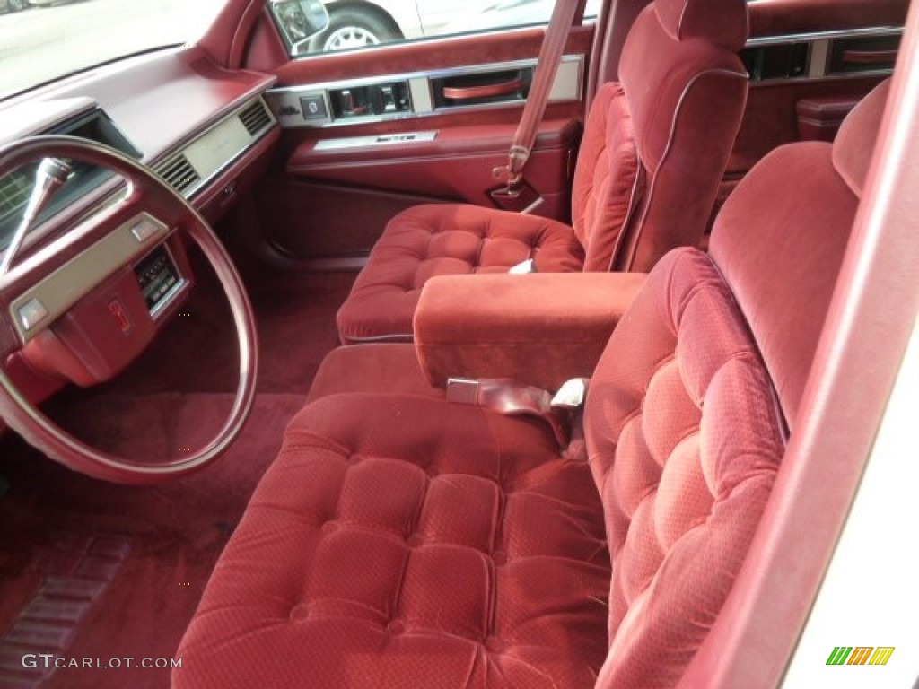 Red Interior 1989 Oldsmobile Eighty-Eight Royale Coupe Photo #67696495