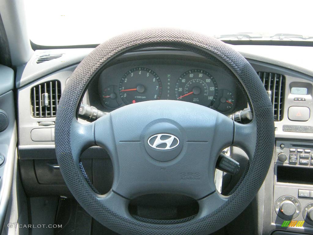 2006 Elantra GLS Sedan - Sterling Silver / Gray photo #17