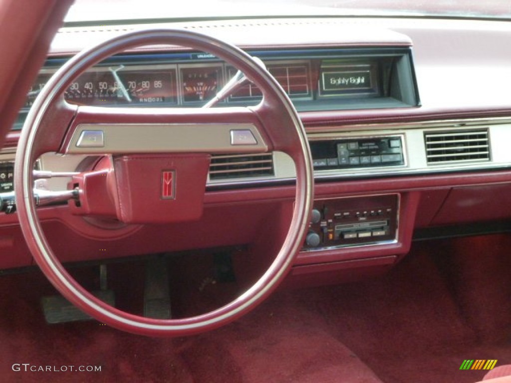 1989 Oldsmobile Eighty-Eight Royale Coupe Red Dashboard Photo #67696513