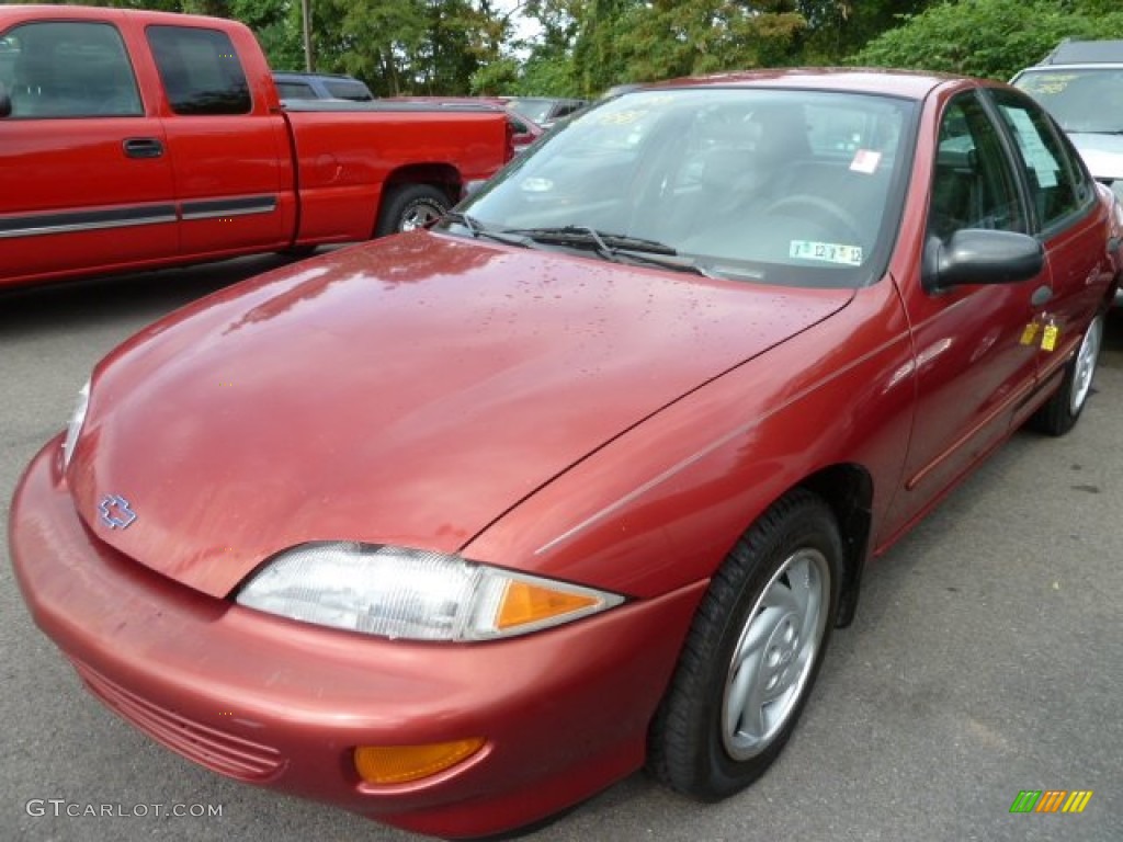 1998 Cavalier Sedan - Cayenne Red Metallic / Graphite photo #4