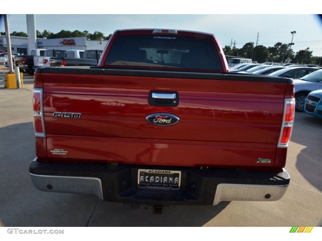2010 F150 XLT SuperCrew - Red Candy Metallic / Tan photo #4
