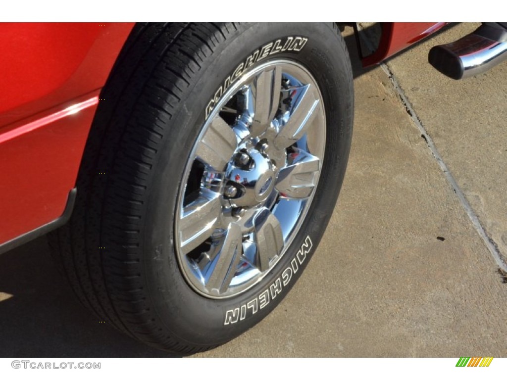 2010 F150 XLT SuperCrew - Red Candy Metallic / Tan photo #7