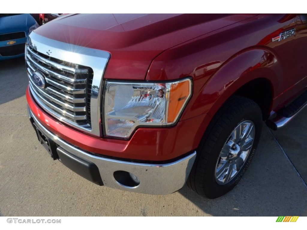 2010 F150 XLT SuperCrew - Red Candy Metallic / Tan photo #12