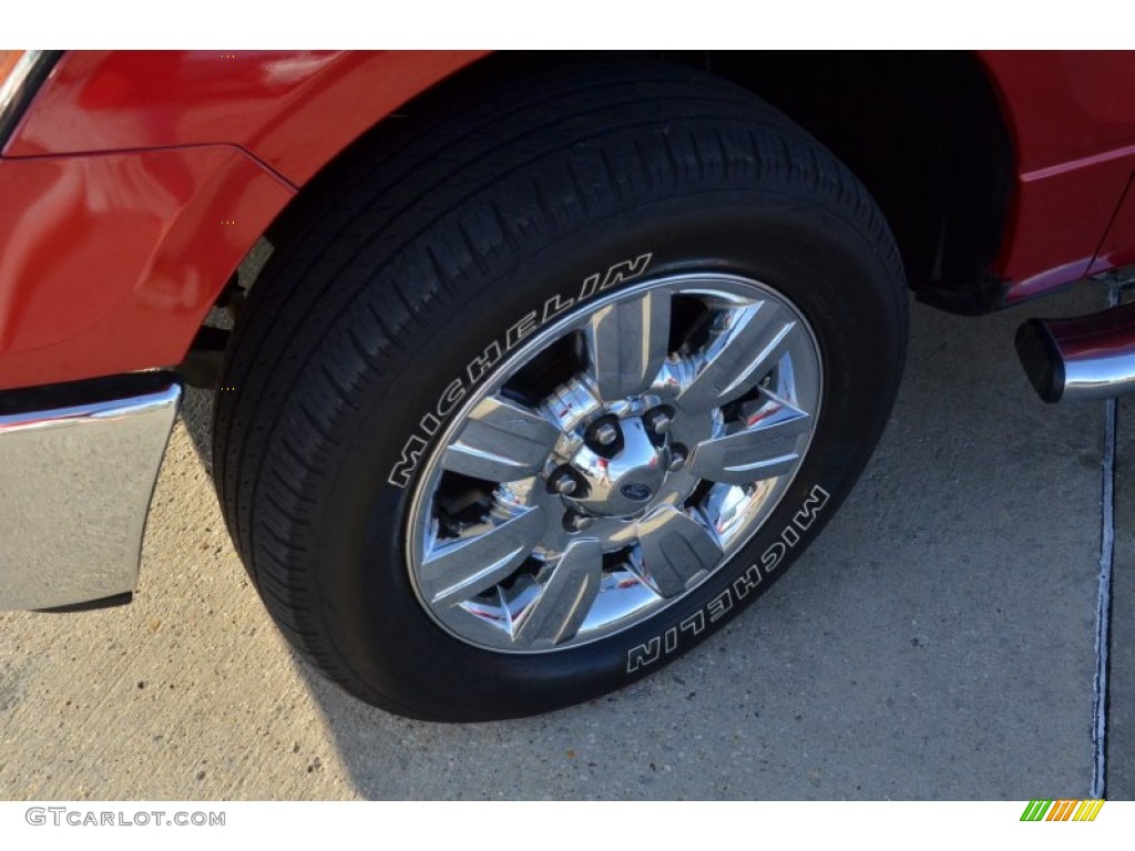 2010 F150 XLT SuperCrew - Red Candy Metallic / Tan photo #13
