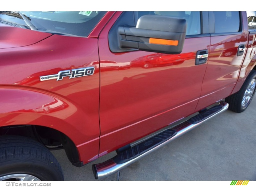 2010 F150 XLT SuperCrew - Red Candy Metallic / Tan photo #14