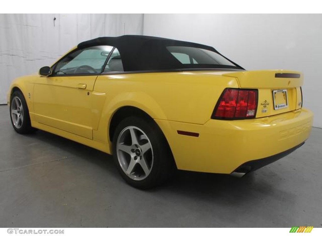 2003 Mustang Cobra Convertible - Zinc Yellow / Dark Charcoal/Medium Graphite photo #9