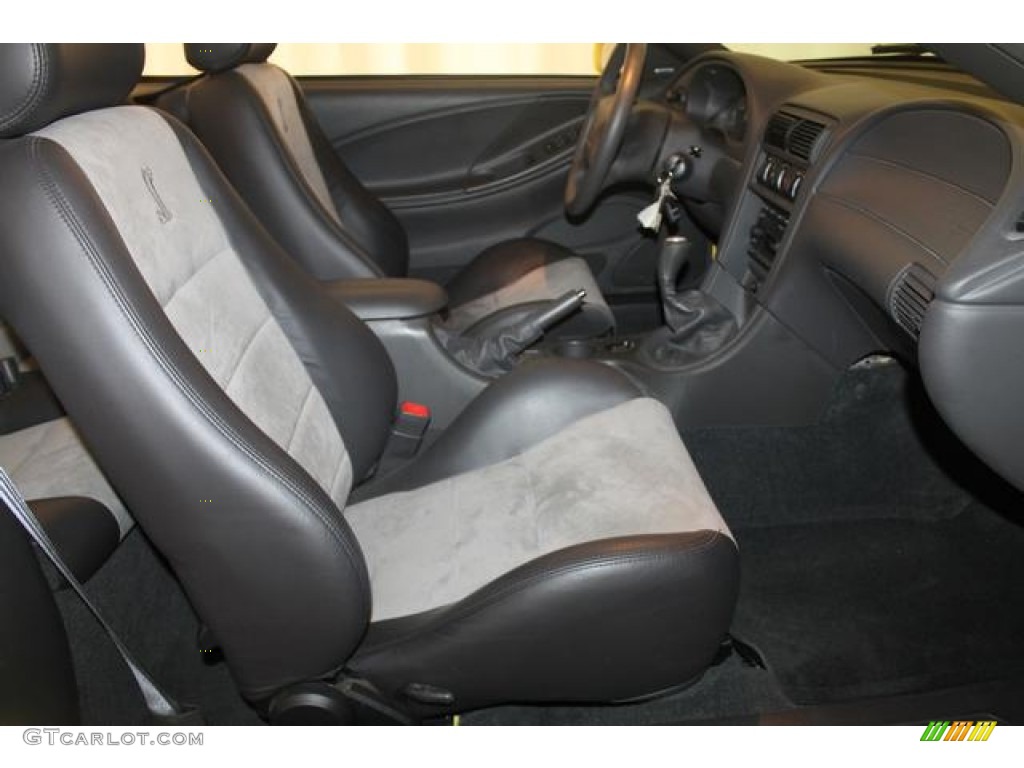 Dark Charcoal/Medium Graphite Interior 2003 Ford Mustang Cobra Convertible Photo #67700141