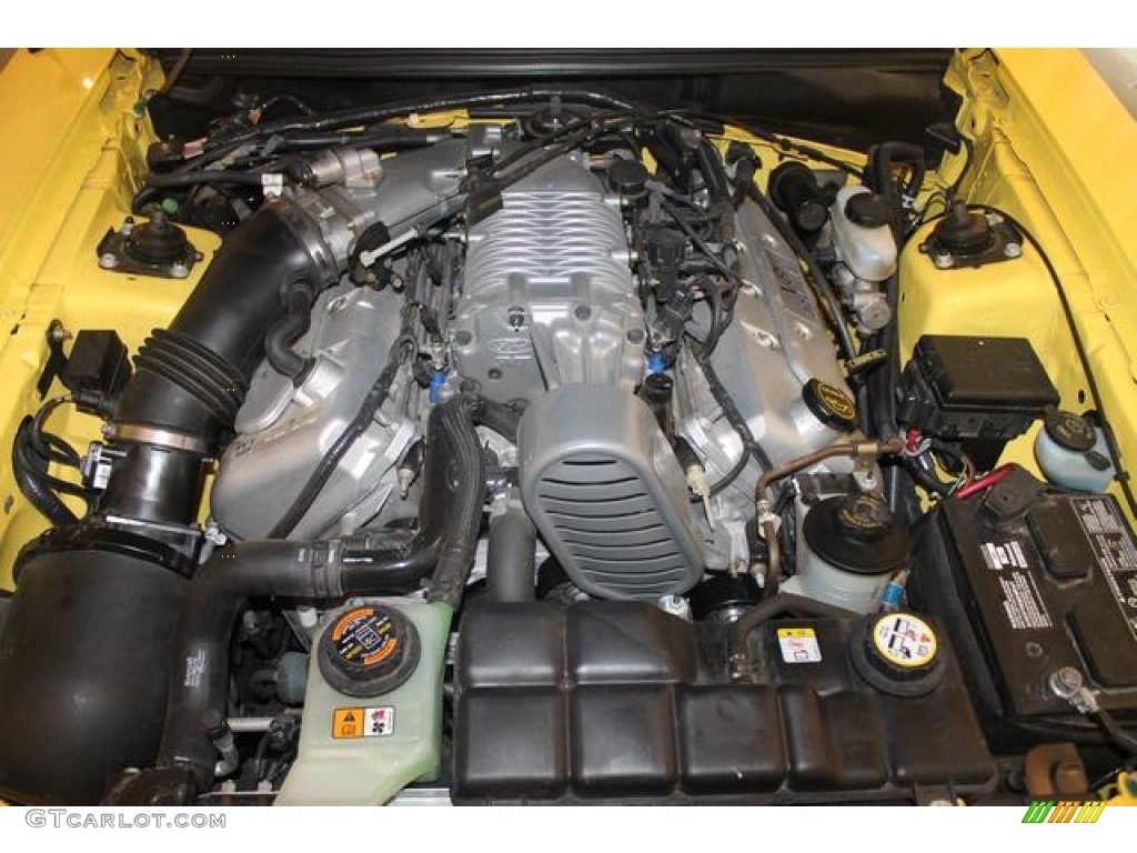 2003 Ford Mustang Cobra Convertible 4.6 Liter SVT Supercharged DOHC 32-Valve V8 Engine Photo #67700218