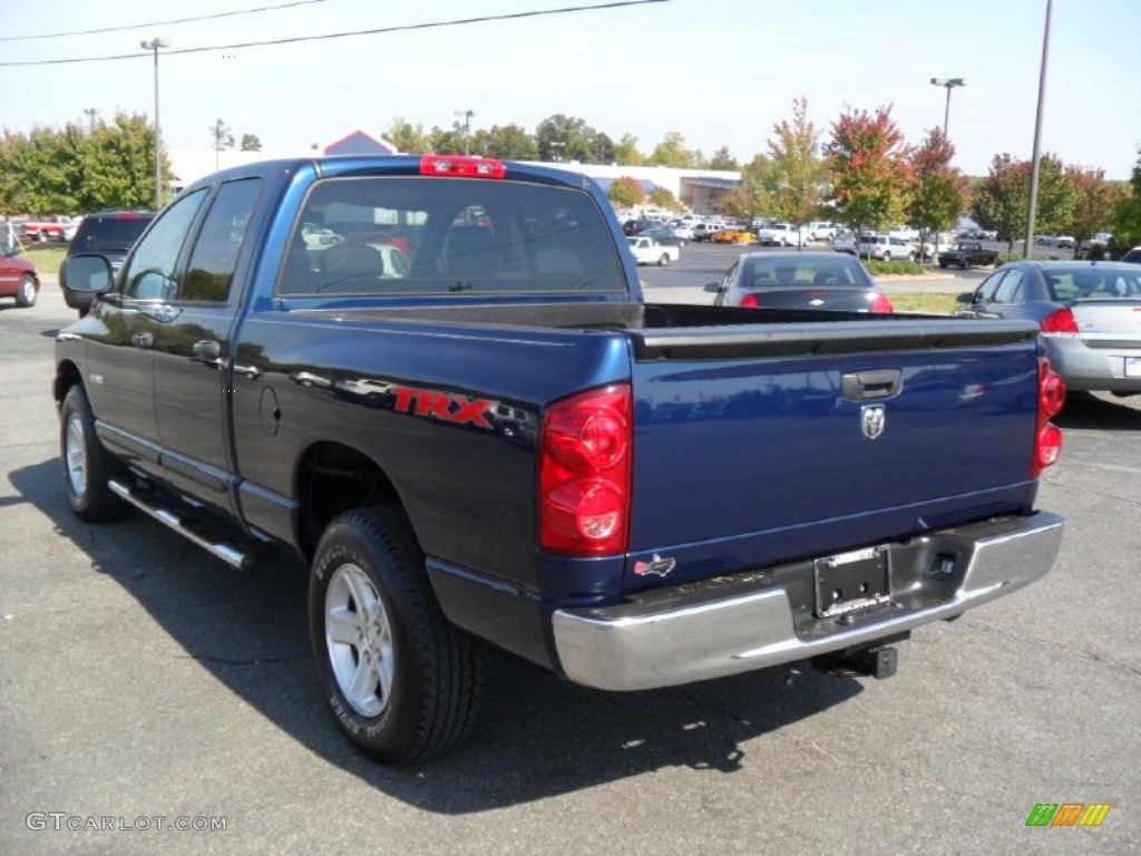 2008 Ram 1500 TRX Quad Cab - Patriot Blue Pearl / Medium Slate Gray photo #2