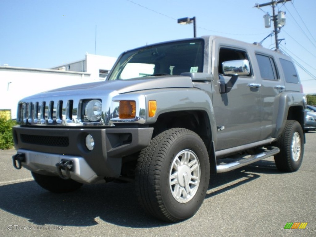 2008 H3  - Boulder Gray Metallic / Ebony Black photo #1