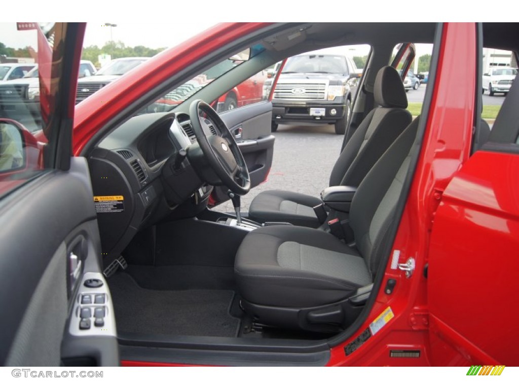 2008 Spectra 5 SX Wagon - Classic Red / Black photo #8