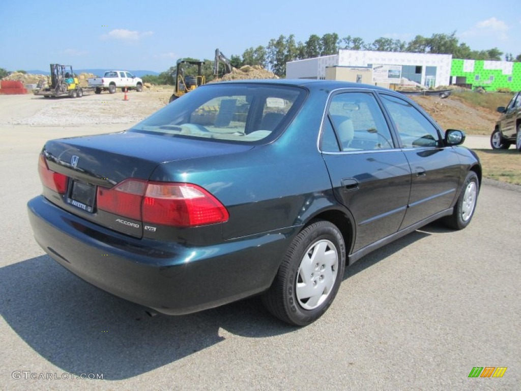 2000 Accord LX V6 Sedan - Dark Emerald Pearl / Ivory photo #17