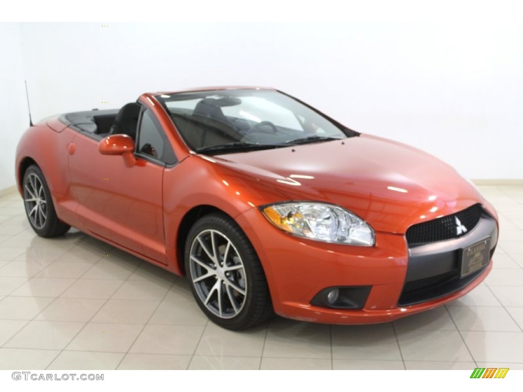 Sunset Pearlescent 2012 Mitsubishi Eclipse Spyder GS Sport Exterior Photo #67703887