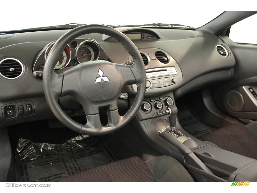 Dark Charcoal Interior 2012 Mitsubishi Eclipse Spyder GS Sport Photo #67703947
