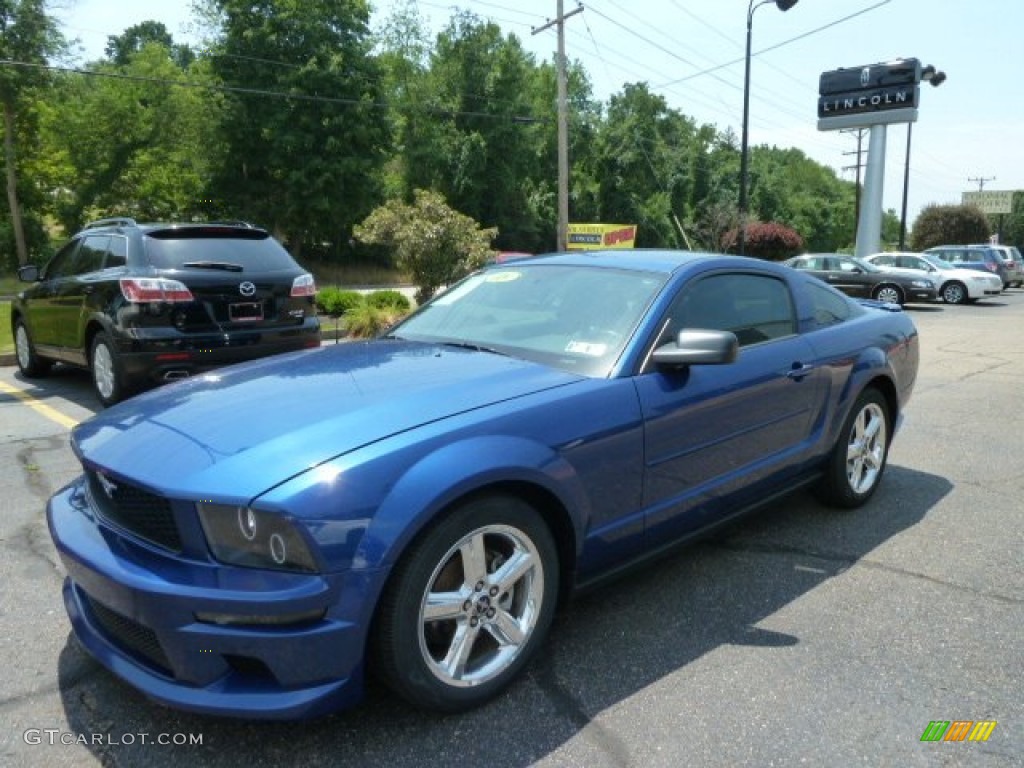 2008 Mustang V6 Deluxe Coupe - Vista Blue Metallic / Light Graphite photo #1
