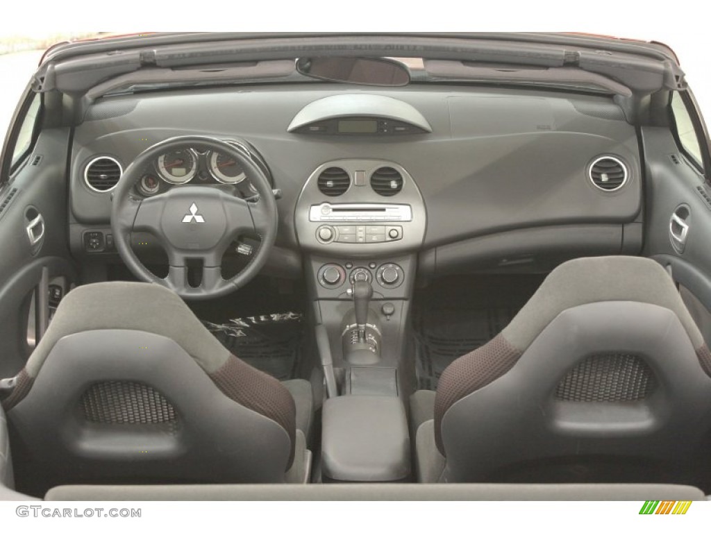 2012 Mitsubishi Eclipse Spyder GS Sport Dark Charcoal Dashboard Photo #67704010